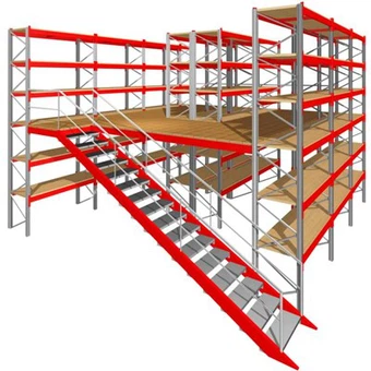 أرفف المستودعات ونظام الميزانين